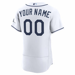 Tampa Bay Rays Home Authentic Custom Jersey - White