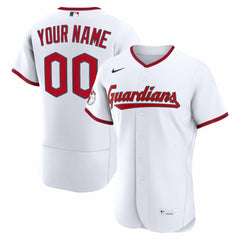 Cleveland Guardians Home Authentic Custom Jersey - White