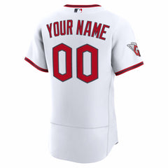 Cleveland Guardians Home Authentic Custom Jersey - White