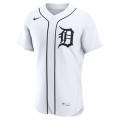 Detroit Tigers Home Authentic Custom Jersey - White