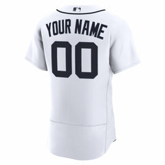 Detroit Tigers Home Authentic Custom Jersey - White