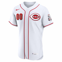 Cincinnati Reds Home Authentic Custom Jersey - White