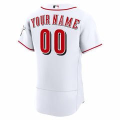 Cincinnati Reds Home Authentic Custom Jersey - White