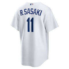 R¨ki Sasaki Los Angeles Dodgers Replica Jersey - White