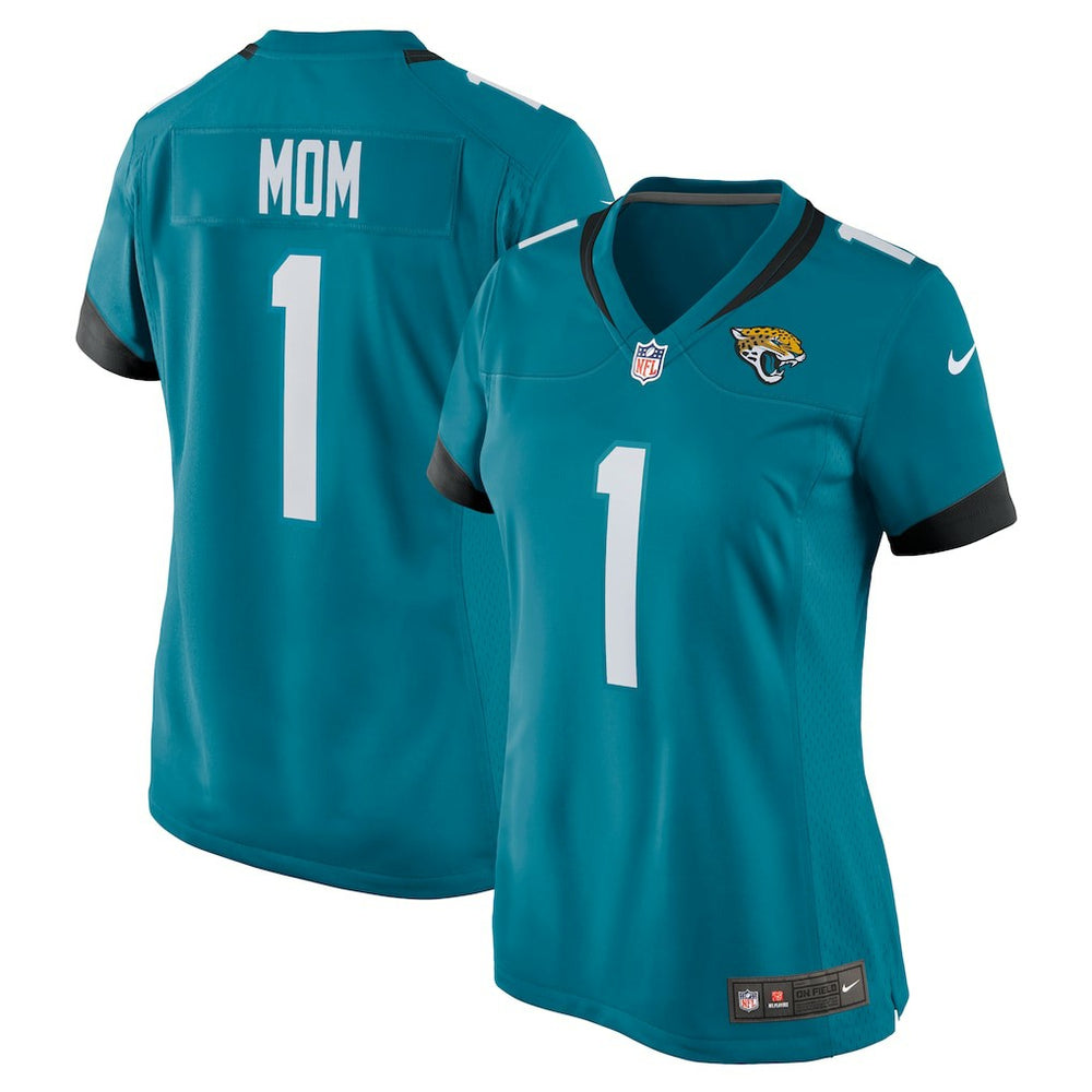 Number 1 Mom Jacksonville Jaguars Women's Game Jersey - Teal