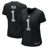 Number 1 Mom Las Vegas Raiders Women's Game Jersey - Black