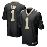 Number 1 Dad New Orleans Saints Game Jersey - Black