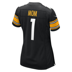 Number 1 Mom Pittsburgh Steelers Women's Game Jersey - Black