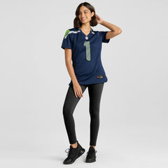 Number 1 Mom Seattle Seahawks Women's Game Jersey - College Navy