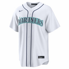 Seattle Mariners Home Replica Custom Jersey - White
