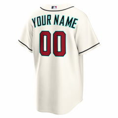 Arizona Diamondbacks Home Replica Custom Jersey - Cream