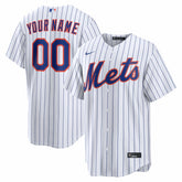 New York Mets Home Replica Custom Jersey - White