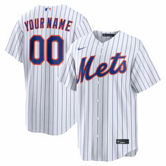 New York Mets Home Replica Custom Jersey - White