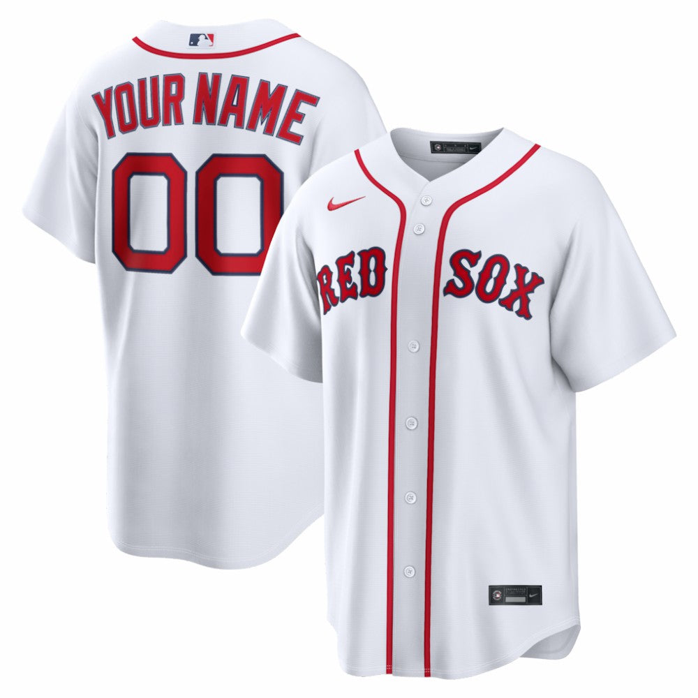 Boston Red Sox Home Replica Custom Jersey White | Nike
