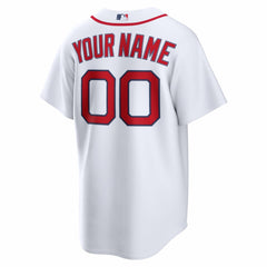 Boston Red Sox Home Replica Custom Jersey - White