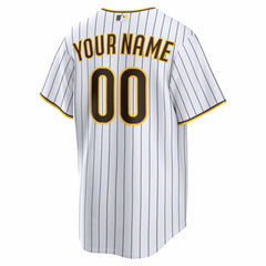 San Diego Padres Home Replica Custom Jersey - White