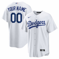 Los Angeles Dodgers Home Replica Custom Jersey White | Nike