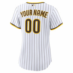 San Diego Padres Women's Home Replica Custom Jersey - White