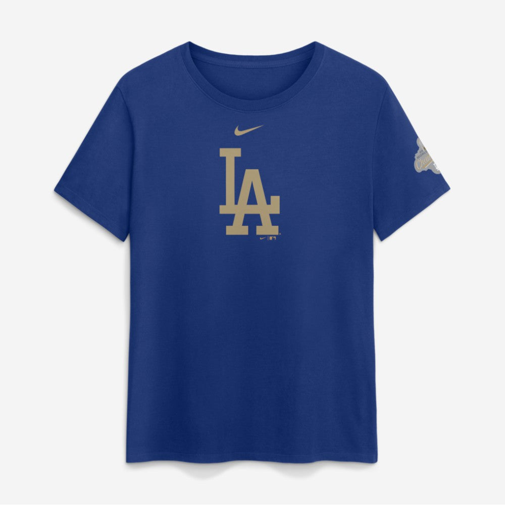 Los Angeles Dodgers Women's 2026 Gold Collection Logo T-Shirt Rush Blue | Nike