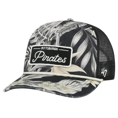 Pittsburgh Pirates Tropicalia Trucker Hitch Adjustable Hat Black | 47 brand