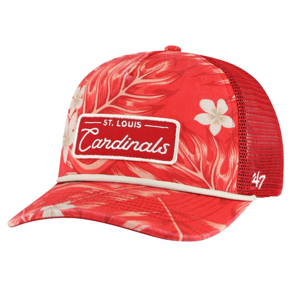 St. Louis Cardinals Tropicalia Trucker Hitch Adjustable Hat Red | 47 brand