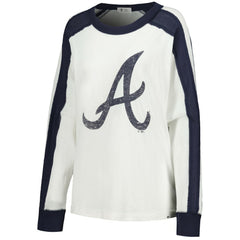 Atlanta Braves Women's Premier Caribou Long Sleeve T-Shirt White | 47 brand