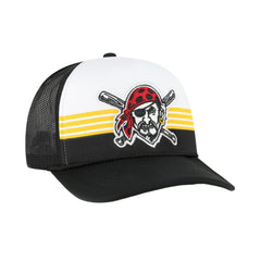 Pittsburgh Pirates Lift Off Foam Front Mesh Trucker Adjustable Hat Black | 47 brand