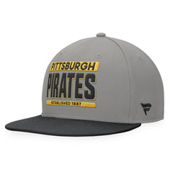 Pittsburgh Pirates Line Drive Two-Tone Snapback Hat Gray/Black