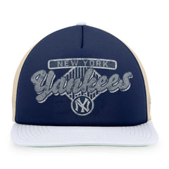 New York Yankees Cooperstown Collection Talley Foam Trucker Snapback Hat Navy/White