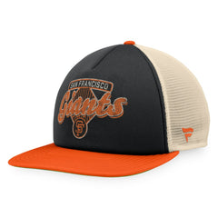 San Francisco Giants Cooperstown Collection Talley Foam Trucker Snapback Hat Black/Orange