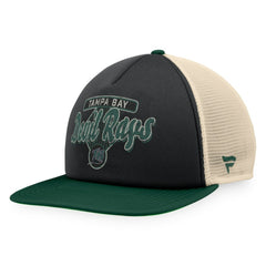 Tampa Bay Rays Cooperstown Collection Talley Foam Trucker Snapback Hat Black/Green