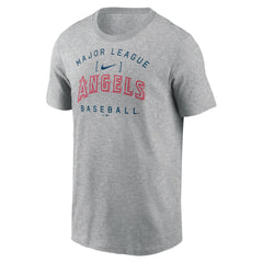 Los Angeles Angels Home Team Athletic Arch T-Shirt Heather Gray | Nike