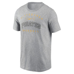 Pittsburgh Pirates Home Team Athletic Arch T-Shirt Heather Gray | Nike