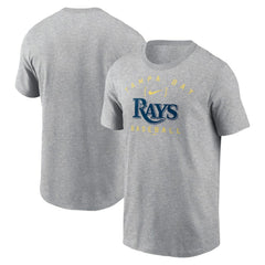 Tampa Bay Rays Home Team Athletic Arch T-Shirt Heather Gray | Nike