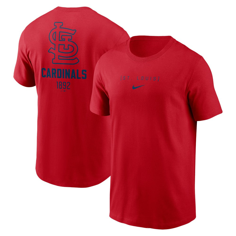 St. Louis Cardinals Large Logo Back Stack T-Shirt Red | Nike
