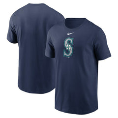 Seattle Mariners Fuse Large Logo T-Shirt Navy | Nike