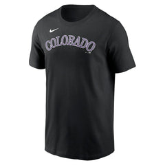 Colorado Rockies Fuse Wordmark T-Shirt Black | Nike
