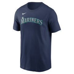 Seattle Mariners Fuse Wordmark T-Shirt Navy | Nike