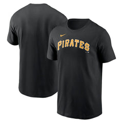 Pittsburgh Pirates Fuse Wordmark T-Shirt Black | Nike