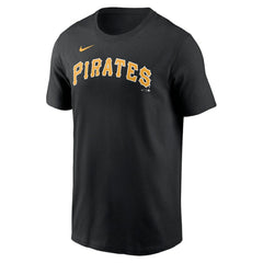 Pittsburgh Pirates Fuse Wordmark T-Shirt Black | Nike