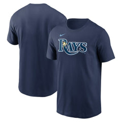 Tampa Bay Rays Fuse Wordmark T-Shirt Navy | Nike