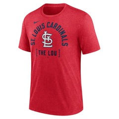 St. Louis Cardinals Swing Big Tri-Blend T-Shirt Heather Red | Nike