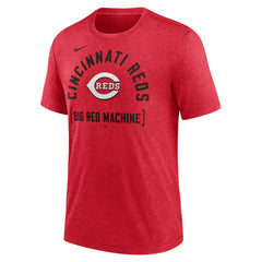 Cincinnati Reds Swing Big Tri-Blend T-Shirt Heather Red | Nike
