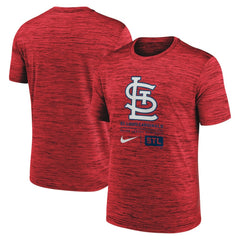 St. Louis Cardinals Large Logo Velocity T-Shirt Red | Nike