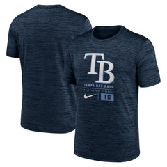 Tampa Bay Rays Large Logo Velocity T-Shirt Navy | Nike