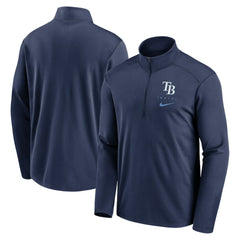 Tampa Bay Rays Franchise Logo Pacer Performance Half-Zip Top Navy | Nike