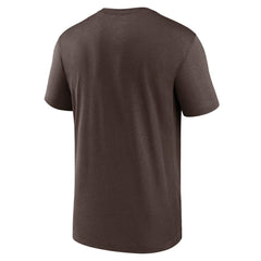 San Diego Padres Legend Fuse Wordmark T-Shirt Brown | Nike