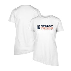 Detroit Tigers Levelwear Women's Birch Chase T-Shirt White