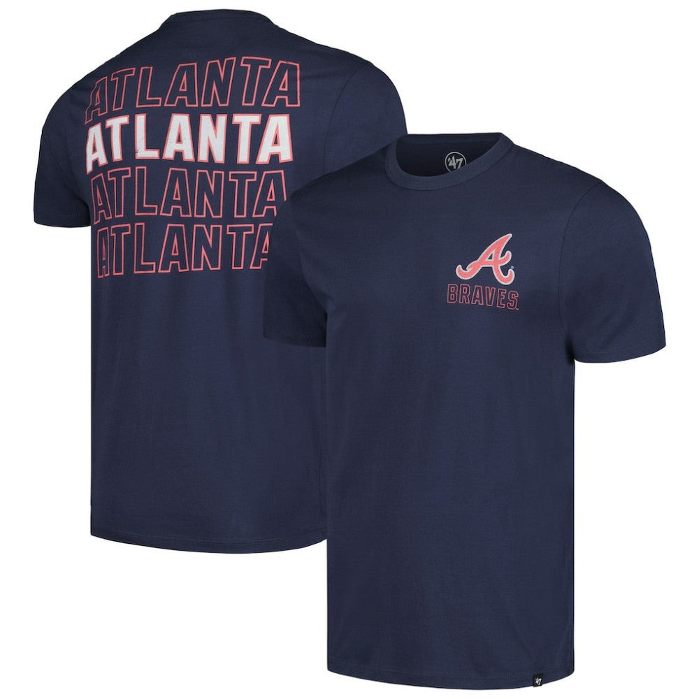 Atlanta Braves Hang Back Franklin T-Shirt Navy | 47 brand