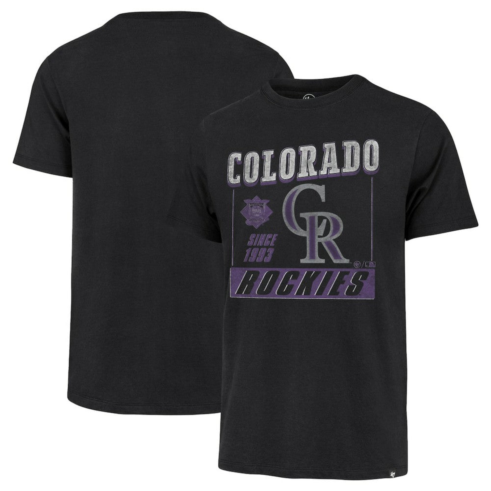Colorado Rockies Outlast Franklin T-Shirt Black | 47 brand